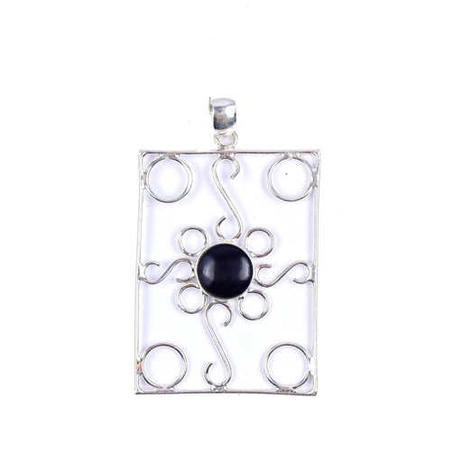[32627] AUTO SILVER COW HORN PENDANT