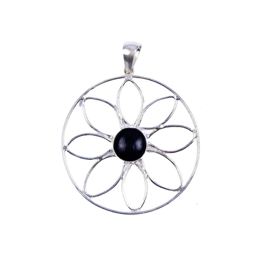 [32629] AUTO SILVER COW HORN PENDANT