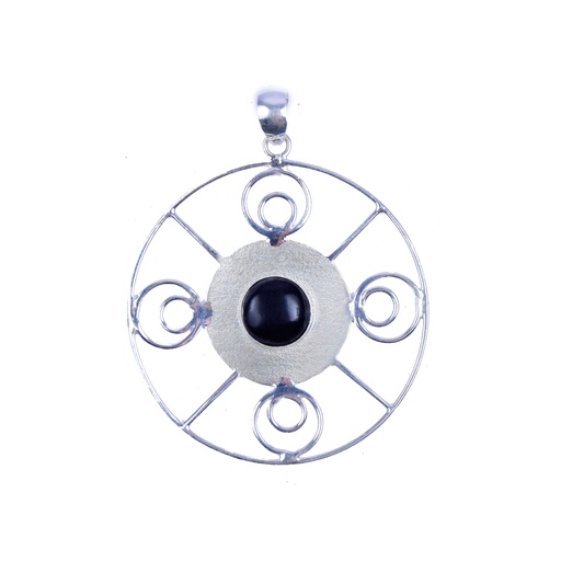 [32630] AUTO SILVER COW HORN PENDANT