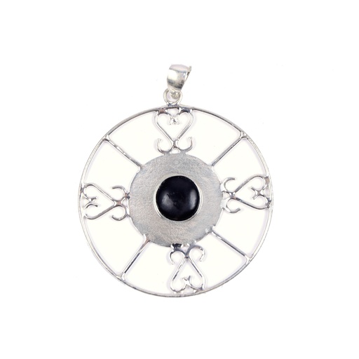 [32632] AUTO SILVER COW HORN PENDANT