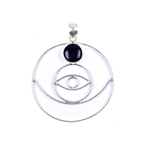 [32633] AUTO SILVER COW HORN PENDANT