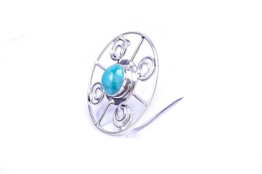 [32659] AUTO SILVER LARIMAR PIN