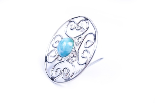 [32660] AUTO SILVER LARIMAR PIN