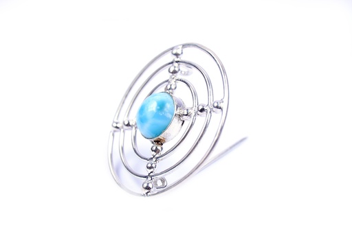 [32661] AUTO SILVER LARIMAR PIN