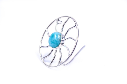 [32664] AUTO SILVER LARIMAR PIN