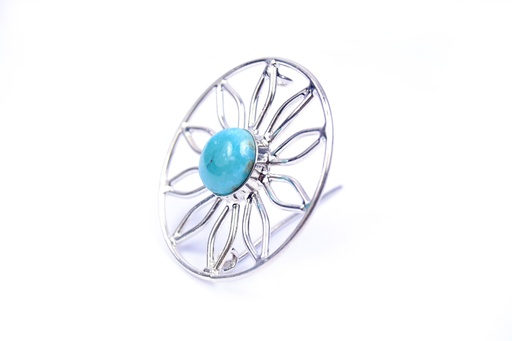 [32666] AUTO SILVER LARIMAR PIN