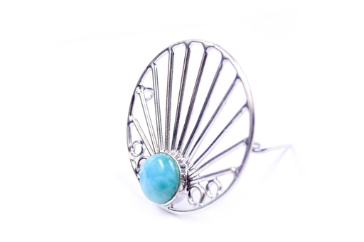 [32668] AUTO SILVER LARIMAR PIN