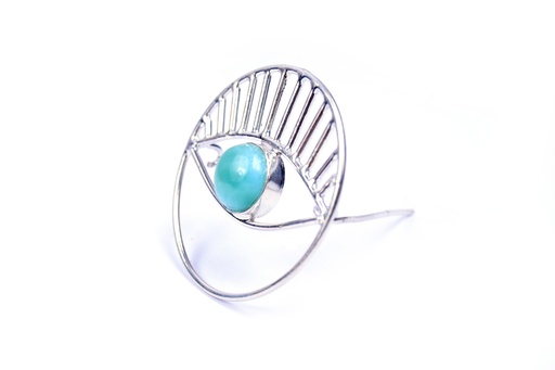 [32669] AUTO SILVER LARIMAR PIN