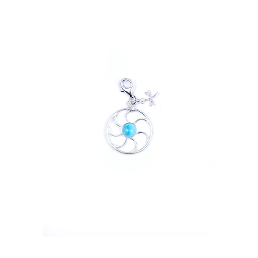 [32702] AUTO SILVER LARIMAR CHARM
