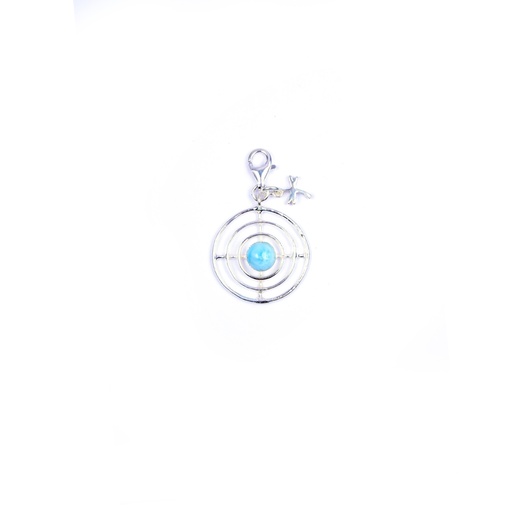[32708] AUTO SILVER LARIMAR CHARM