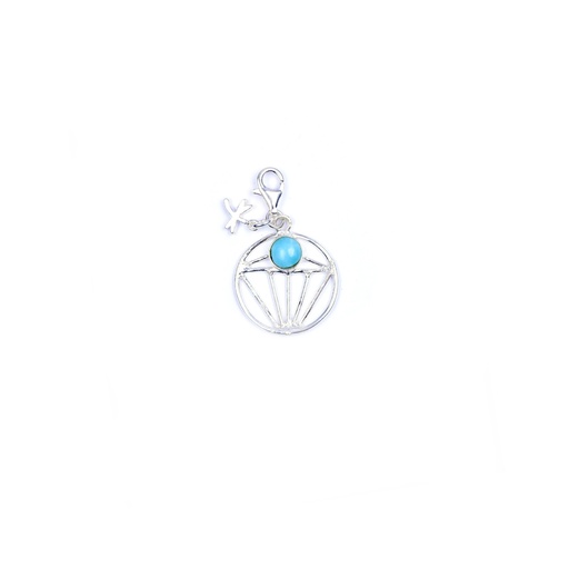 [32712] AUTO SILVER LARIMAR CHARM