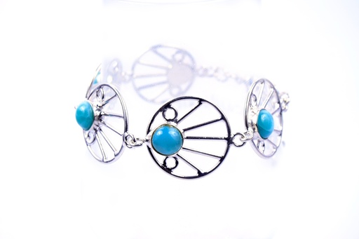 [32743] AUTO SILVER LARIMAR #1 BRACELET