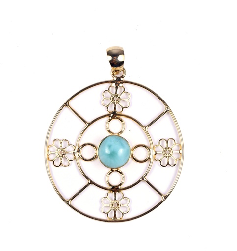 [32935] AUTO SILVER LARIMAR #2 BRACELET