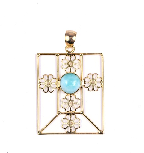 [32924] AUTO SILVER LARIMAR #2 BRACELET