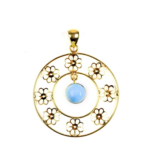 [32917] AUTO SILVER LARIMAR #2 BRACELET