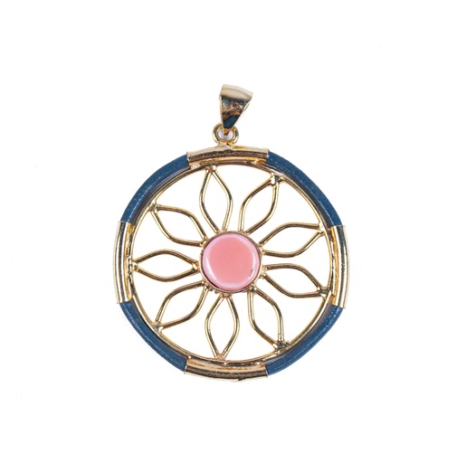 [32781] AUTO PIEL DORATO PINK SEA SHELL PENDANT
