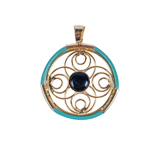 [32791] AUTO PIEL DORATO COW HORN PENDANT