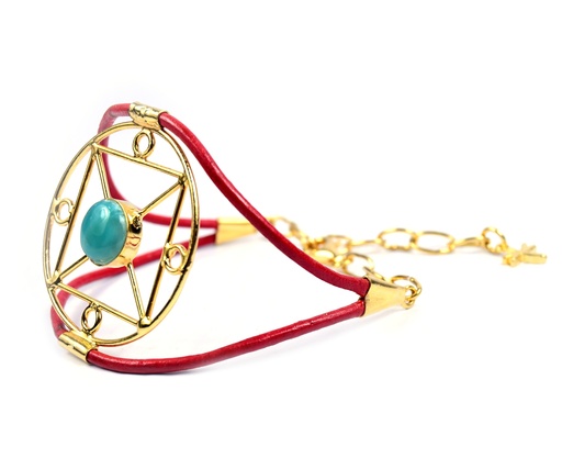 [32795] AUTO PIEL DORATO LARIMAR BRACELET