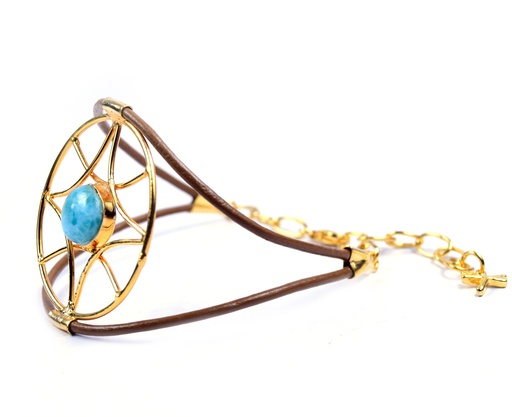 [32799] AUTO PIEL DORATO LARIMAR BRACELET