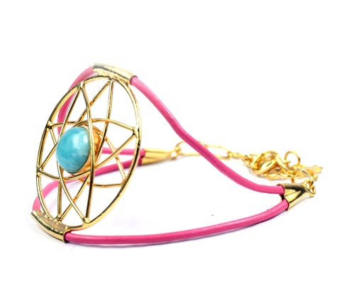 [32806] AUTO PIEL DORATO LARIMAR BRACELET