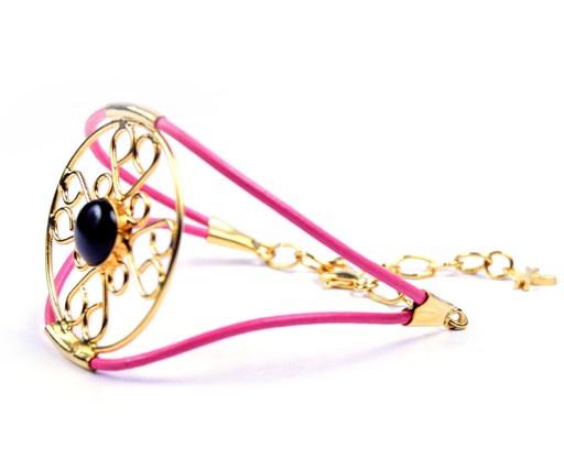 [32800] AUTO PIEL DORATO COW HORN BRACELET