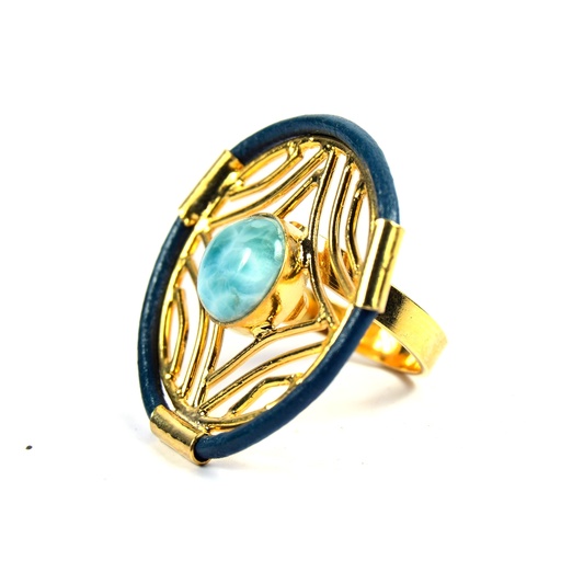 [32810] AUTO PIEL DORATO LARIMAR RING