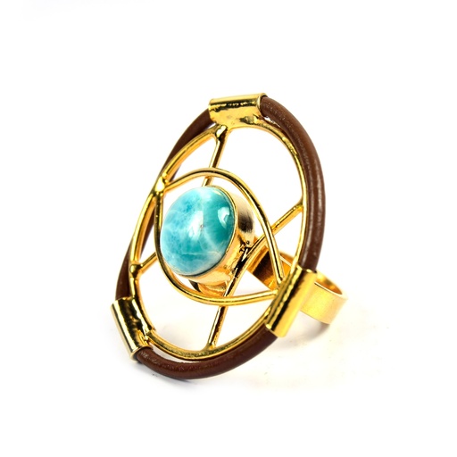 [32818] AUTO PIEL DORATO LARIMAR RING