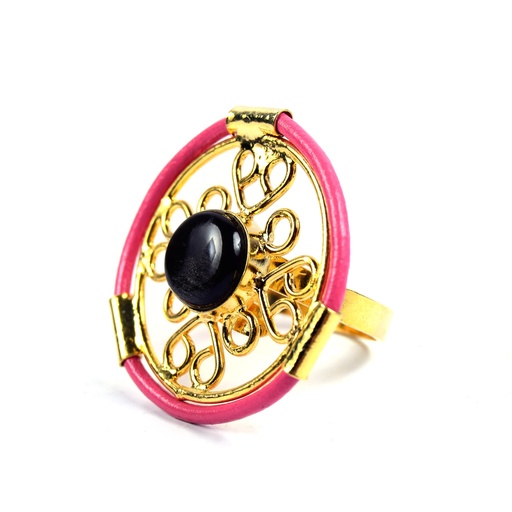 [32824] AUTO PIEL DORATO COW HORN RING