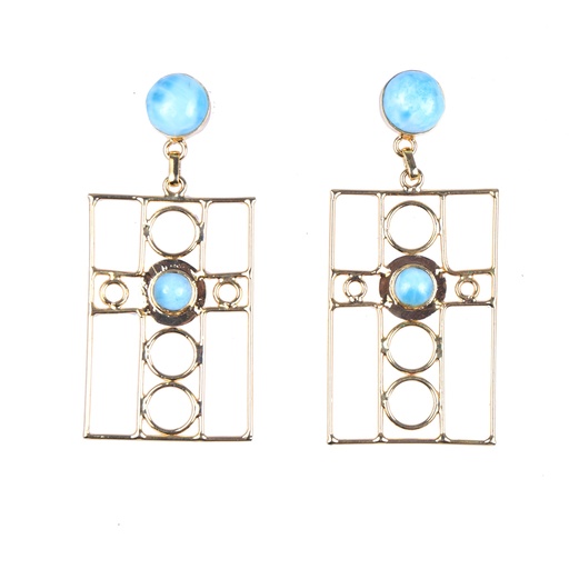 [32842] AUTO DORATO LARIMAR EARRINGS