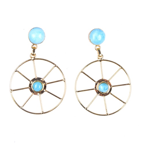 [32843] AUTO DORATO LARIMAR EARRINGS