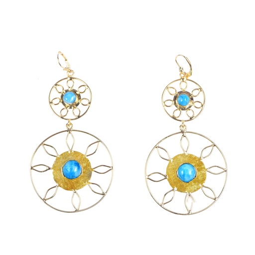 [32871] AUTO DORATO LARIMAR EARRINGS