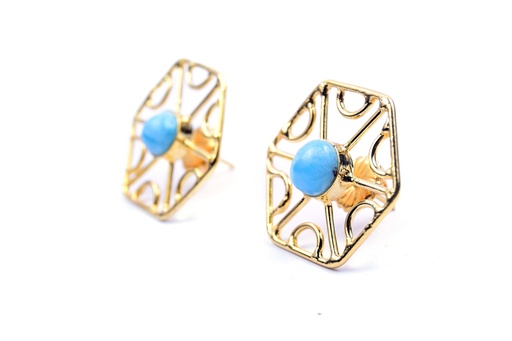 [32888] AUTO DORATO LARIMAR SMALL EARRINGS