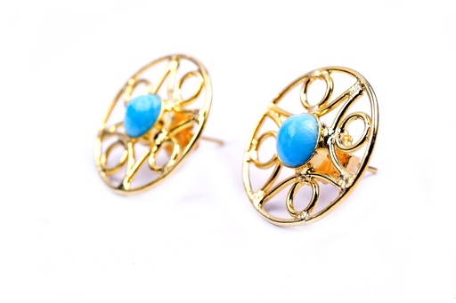 [32889] AUTO DORATO LARIMAR SMALL EARRINGS