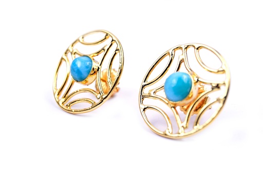 [32893] AUTO DORATO LARIMAR SMALL EARRINGS