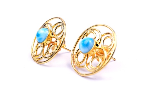 [32896] AUTO DORATO LARIMAR SMALL EARRINGS