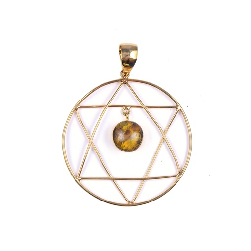 [32946] AUTO DORATO AMBAR PENDANT