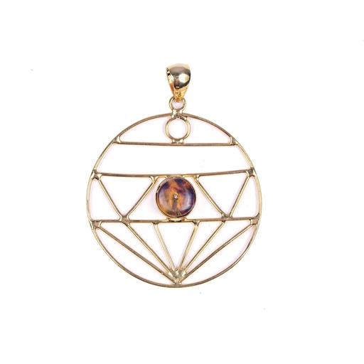 [32947] AUTO DORATO AMBAR PENDANT