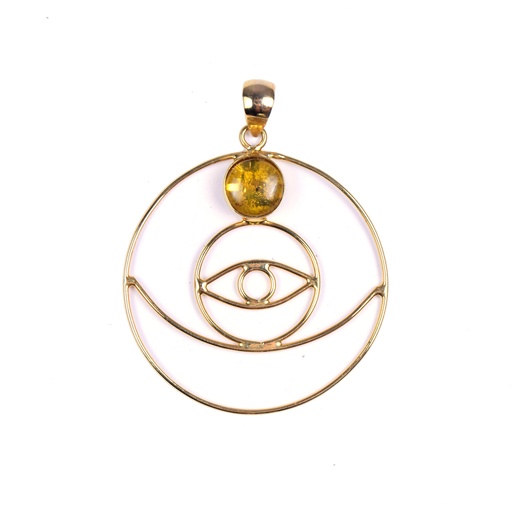 [32949] AUTO DORATO AMBAR PENDANT