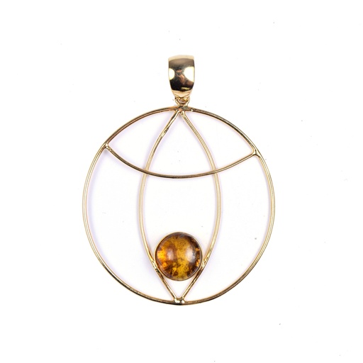 [32953] AUTO DORATO AMBAR PENDANT