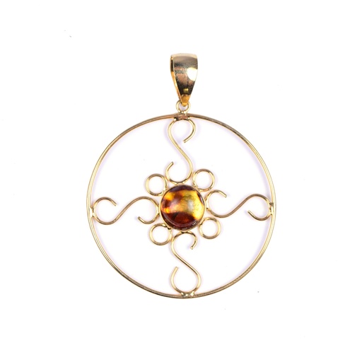 [32954] AUTO DORATO AMBAR PENDANT