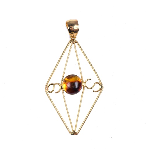 [32955] AUTO DORATO AMBAR PENDANT