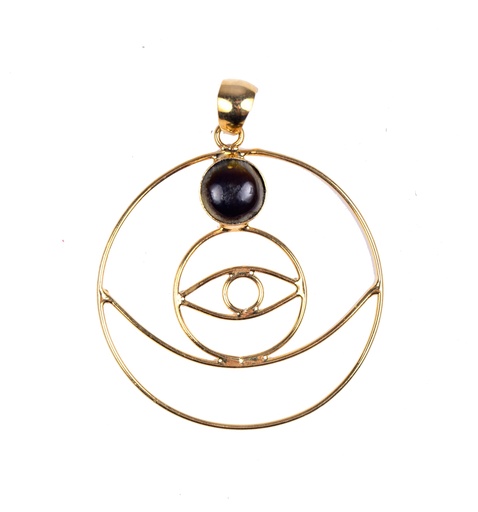 [32959] AUTO DORATO COW HORN PENDANT