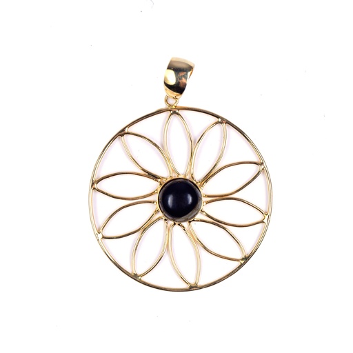 [32960] AUTO DORATO COW HORN PENDANT