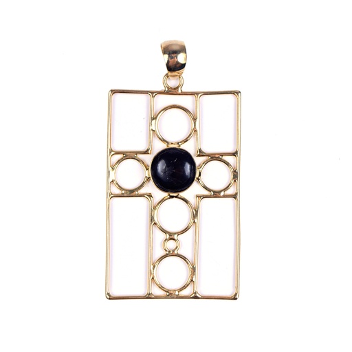 [32961] AUTO DORATO COW HORN PENDANT