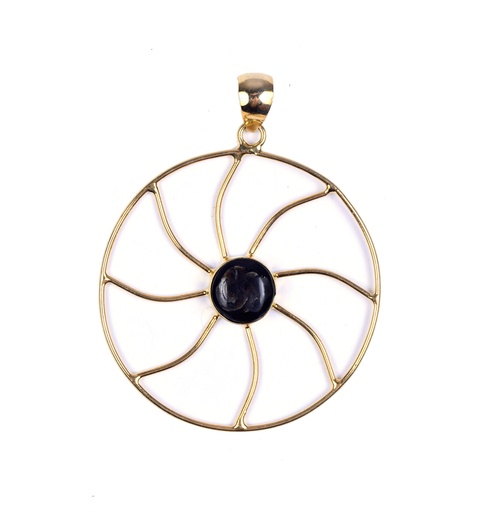 [32962] AUTO DORATO COW HORN PENDANT