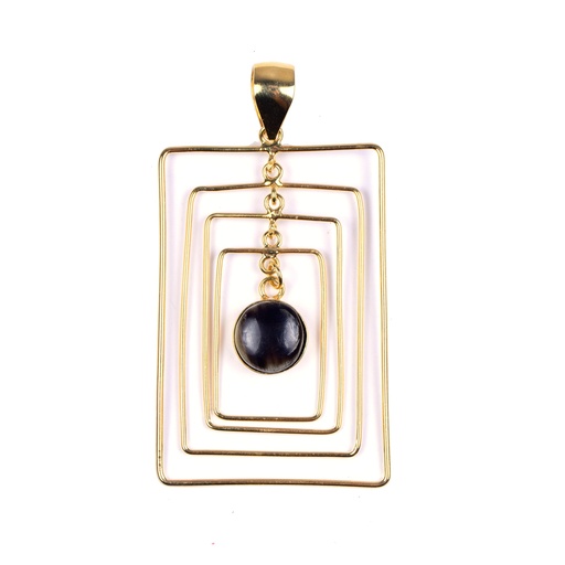 [32963] AUTO DORATO COW HORN PENDANT