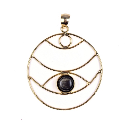 [32964] AUTO DORATO COW HORN PENDANT