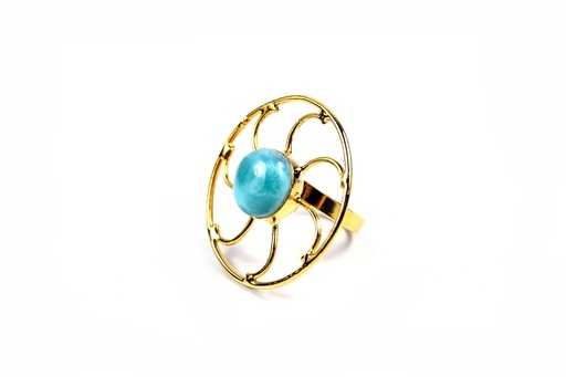 [32982] AUTO DORATO LARIMAR RING
