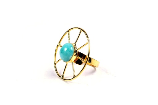[32985] AUTO DORATO LARIMAR RING