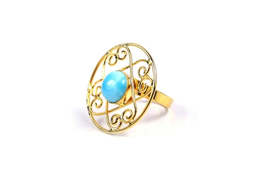 [32987] AUTO DORATO LARIMAR RING